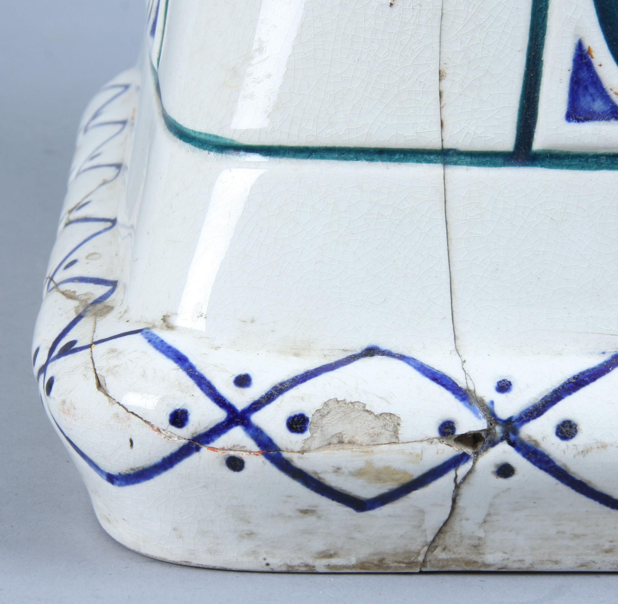 PARAPLYSTÄLL, flintgods, Rörstrand, Alf Wallander.