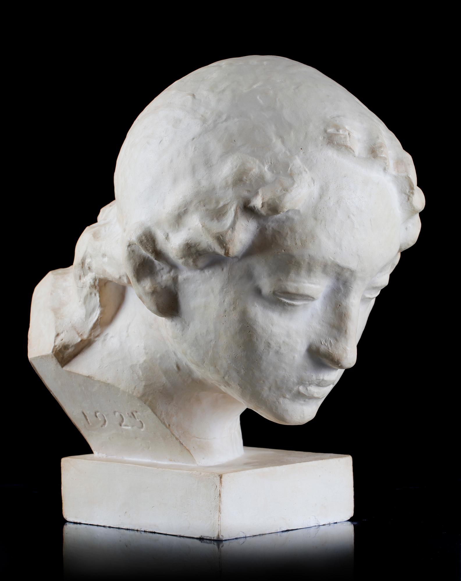 WÄINÖ AALTONEN, skulptur, gips. Sign och dat 1925.