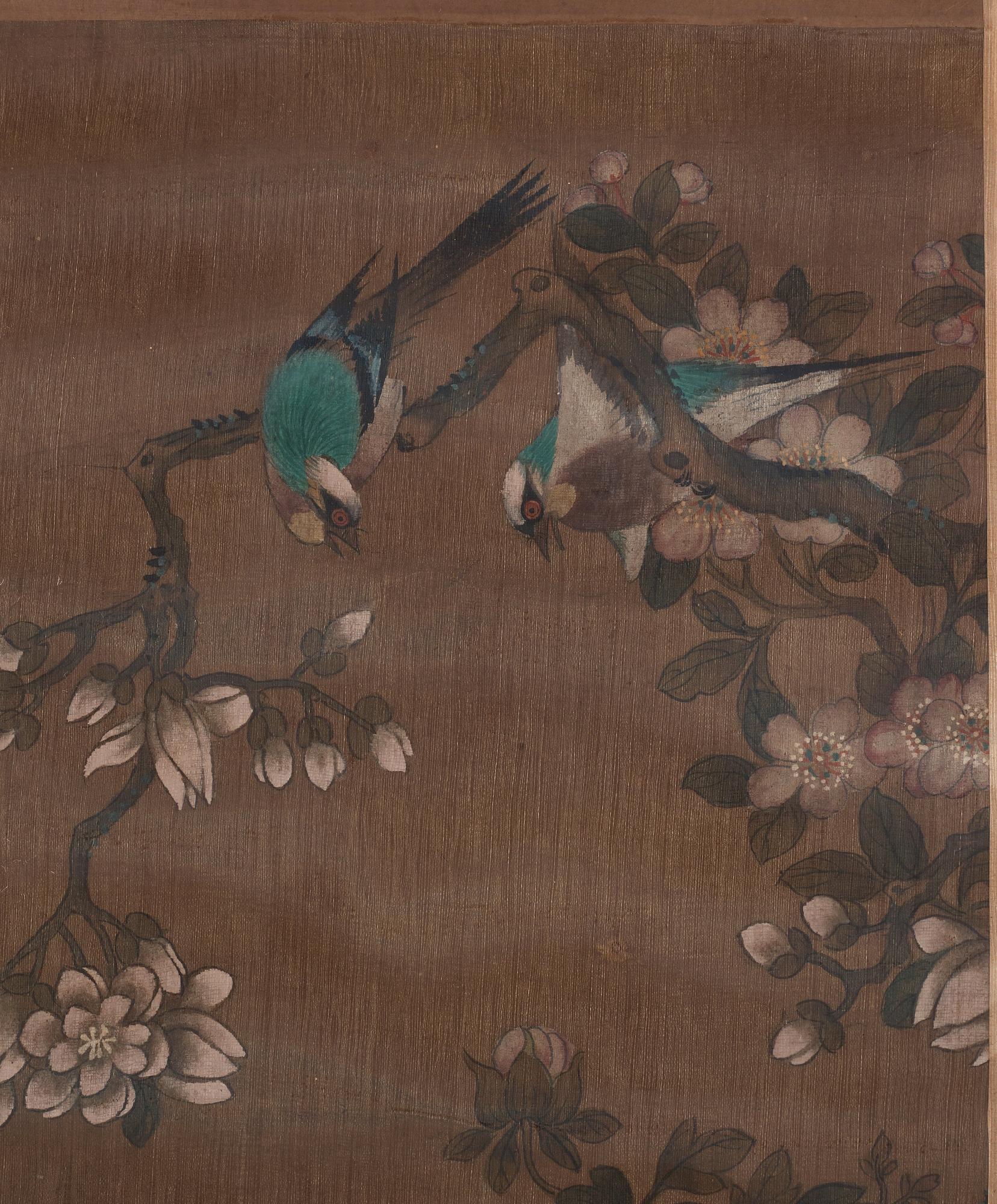 Målning, färg och tusch på siden lagt på papper. Qing dynasty, 1800-tal, efter Yun Bing.