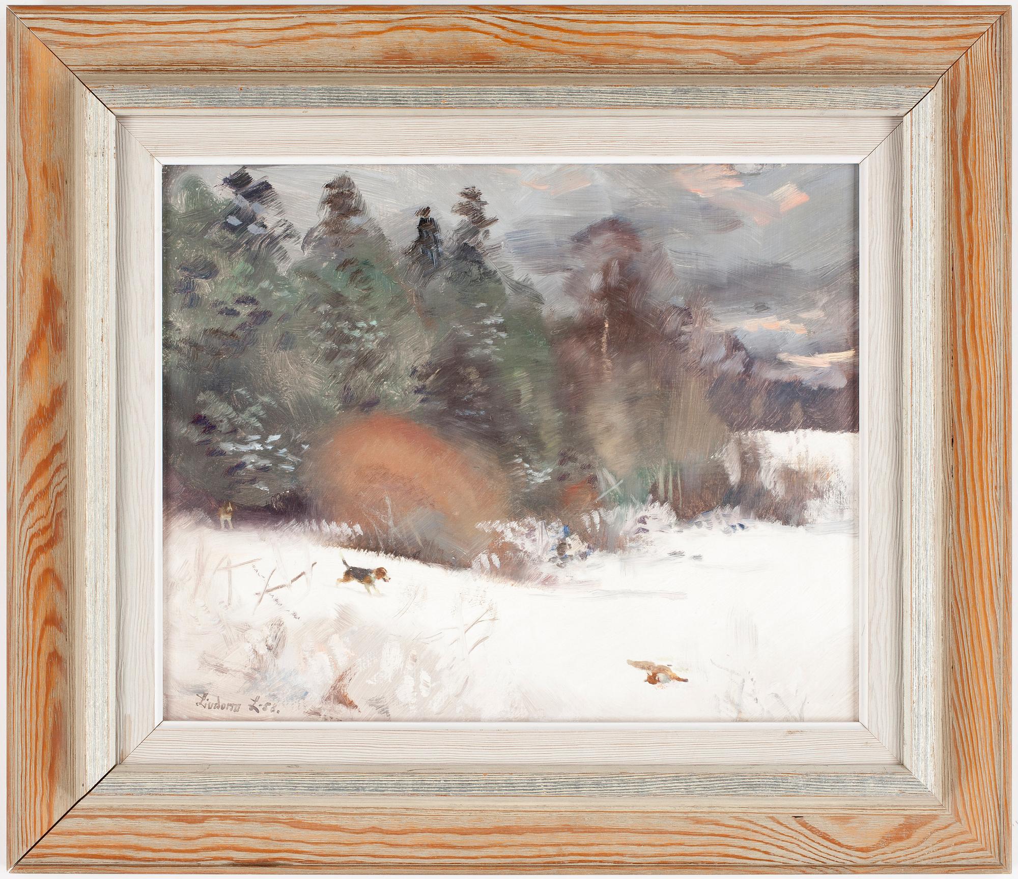 LINDORM LILJEFORS, olja på pannå, sign o dat -58.