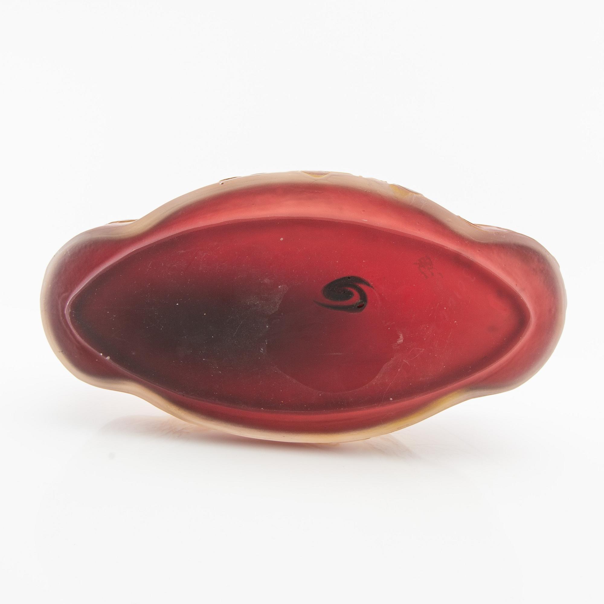 Emile Gallé, bowl Art Nouveau Nancy, France early 20th century.