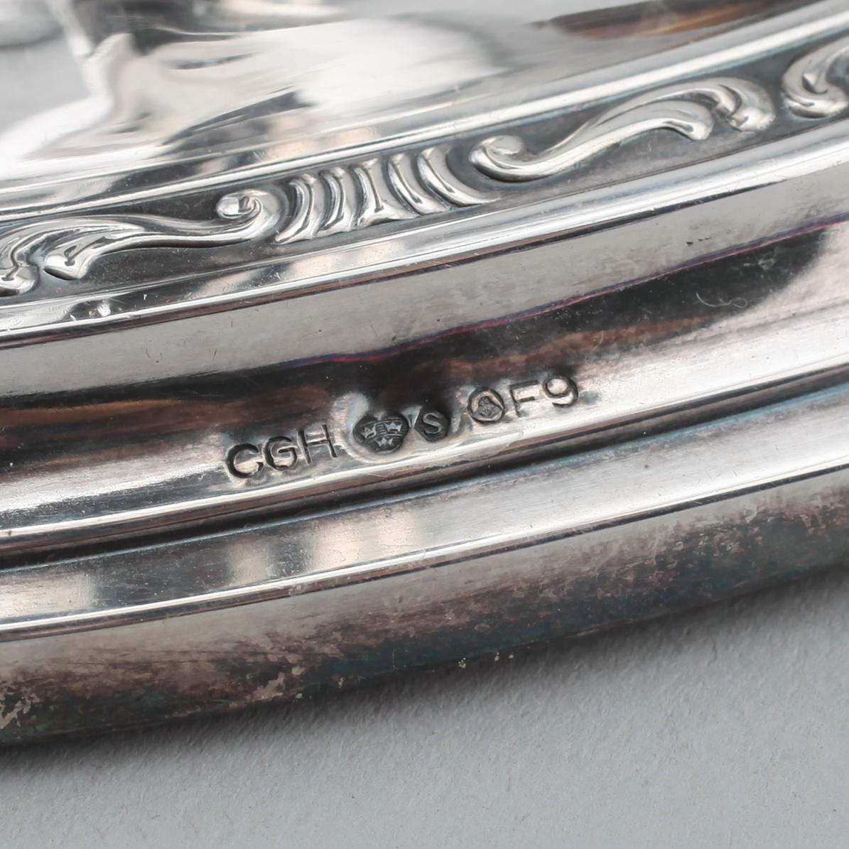 LJUSSTAKAR, 2 par, silver, CG Hallberg, Stockholm 1956 och GAB, Stockholm 1964.