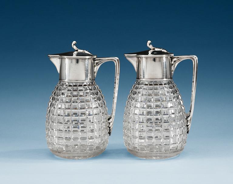 VINKANNOR, ett par, av W.A. Bolin, Stockholm 1920.