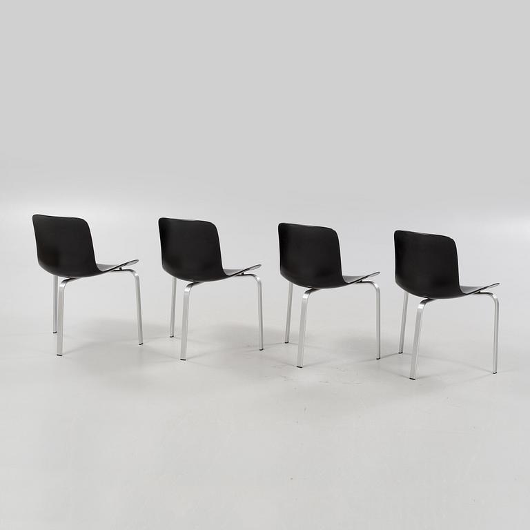 Four "PK8" chairs, designed by Poul Kjaerholm for Fritz Hansen, modern production.