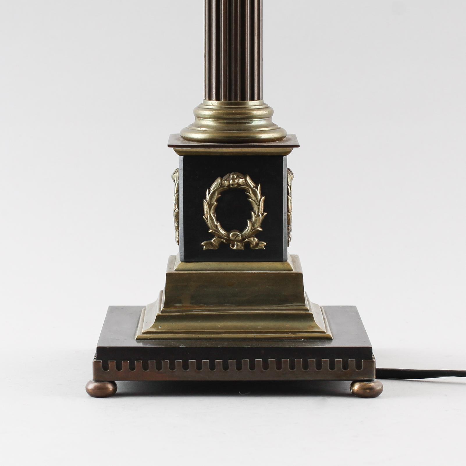 BORDSLAMPA, empirestil, 1900-talets mitt.