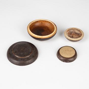 A group of brown glazed South East Asian potteries, 14th/17th Century.