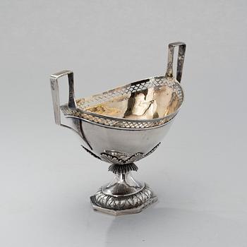 SOCKERSKÅL, silver, Thomas Skotte, St:Petersburg 1770-1814, vikt 260 g.