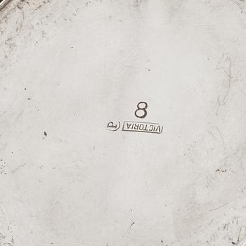 COCKTAILSET, 9 delar, nysilver, 1900-tal.