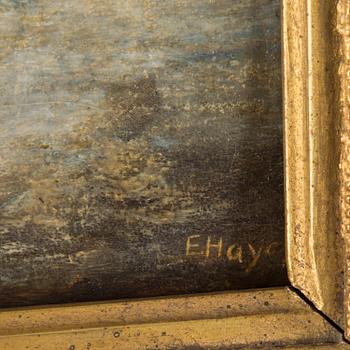 EDWIN HAYES, oil on panel, signed.