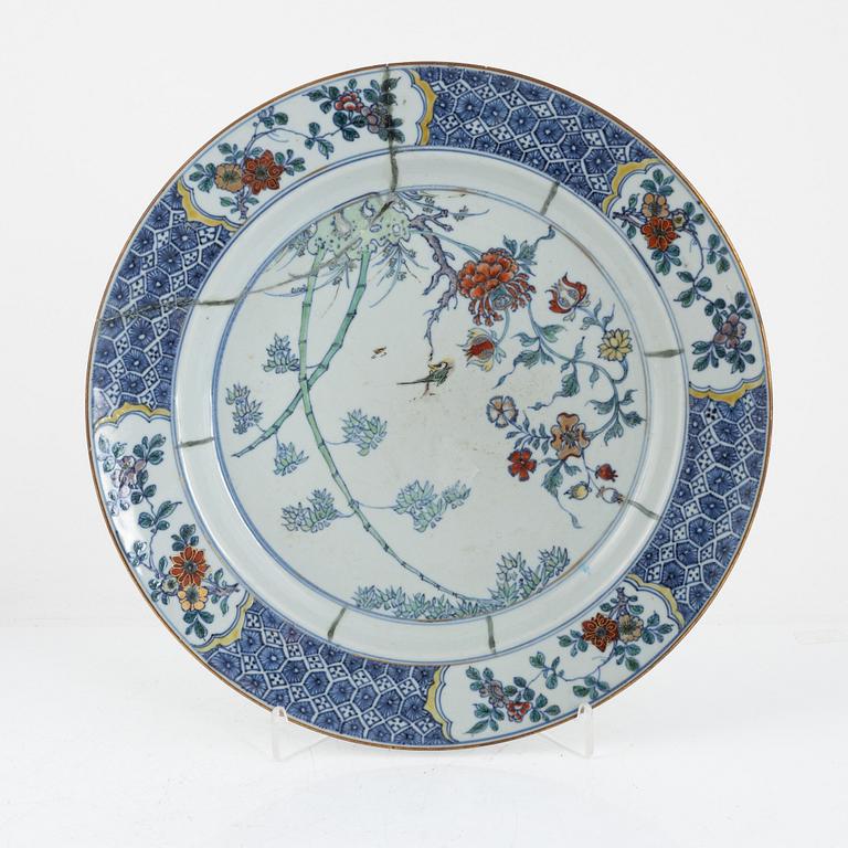 A large doucai dish, Qing dynasty, Yongzheng (1723-35).