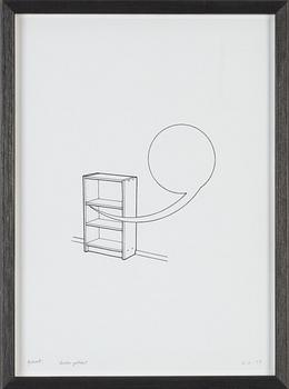 Clay Ketter, inkjet and text in pencil. SIgned and dated -98.