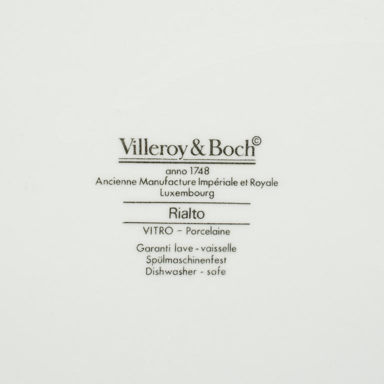 MATSERVIS, 58 delar, porslin, "Rialto", Villeroy & Boch, 1900-talets andra hälft.