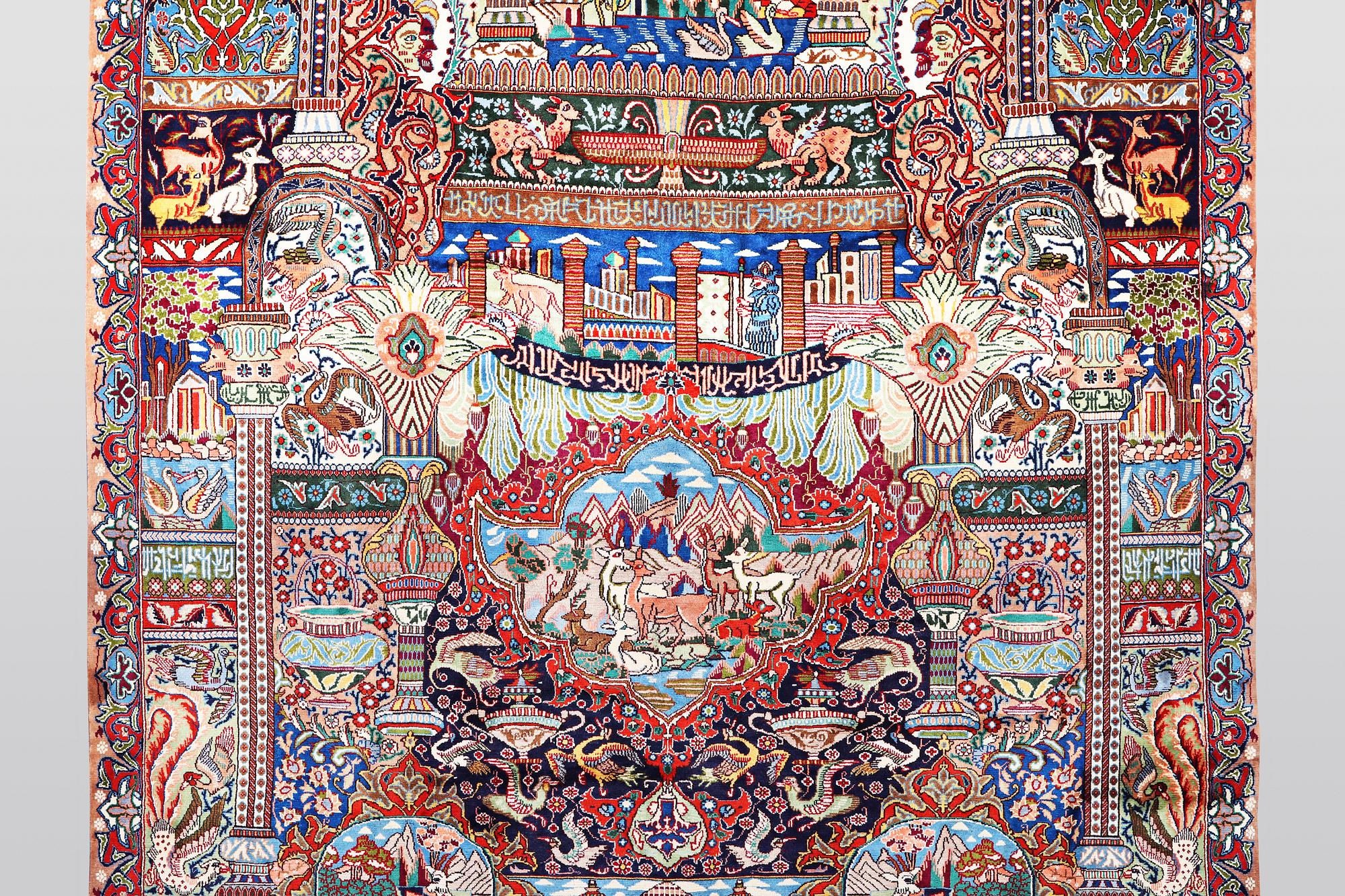 A carpet, Kashmar, ca 390 x 300 cm.