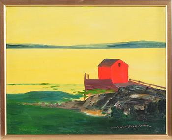 BERTEL NORDSTRÖM, olja på pannå, signerad.