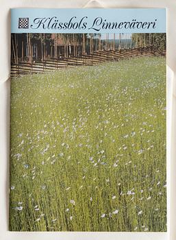 Ingrid Dessau, a linen damask tablecloth and six napkins, 'Nobel', Klässbols Linneväveri.