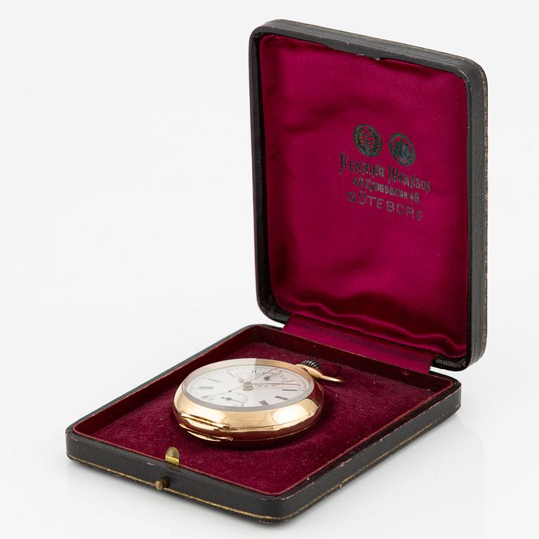 Pocket watch, chronograph, 50 mm.