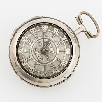 William Kipling (1705-1737), London, pocket watch, 42 mm.