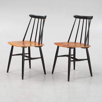 Ilmari Tapiovaara, a set of six 'Fanett' chairs from Edsbyverken, 1960's.