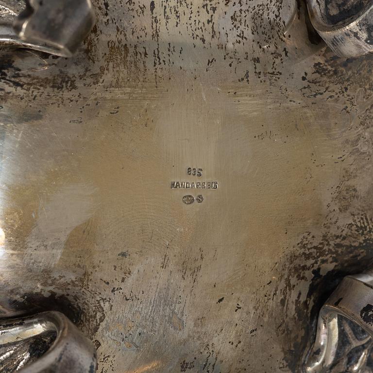 Kaffekanna, silver, rokokostil, 1900-tal.