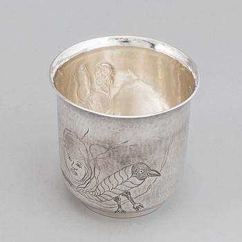 Olle Ohlsson, a sterling silver cup. Stockholm 1992.
