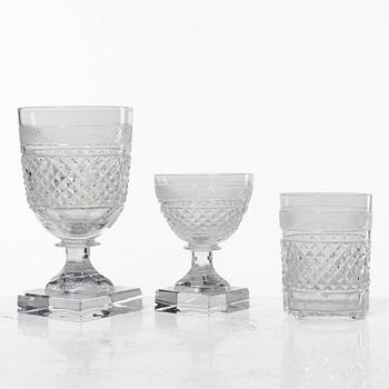 Elis Bergh, 29 pieces of a 'Kent' glass service, Kosta, Sweden.