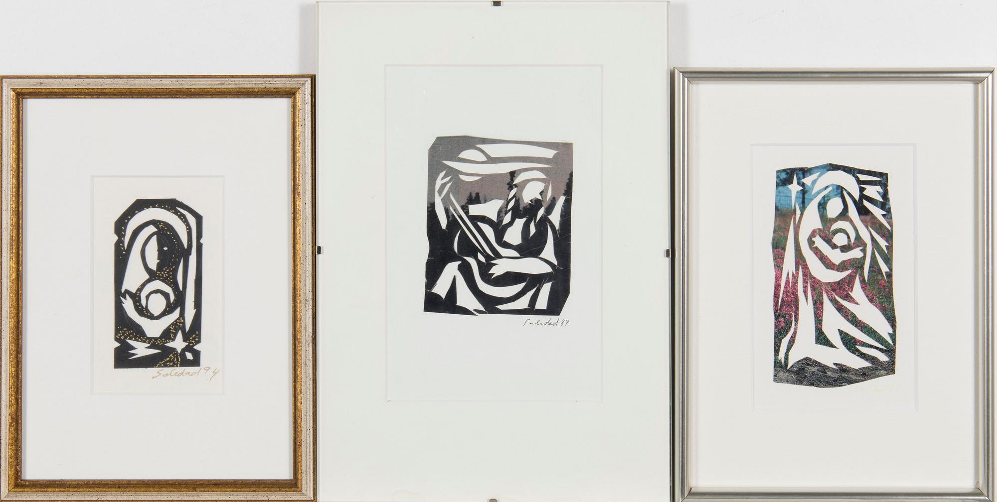 Soledad Chuaqui, A set of three untitled works. .