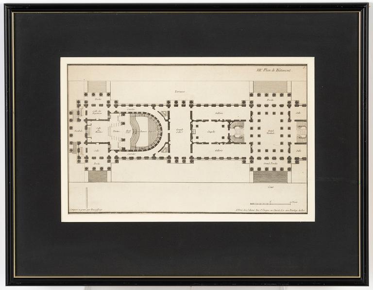 Jean-François de Neufforge, kopparstick, 8 st.