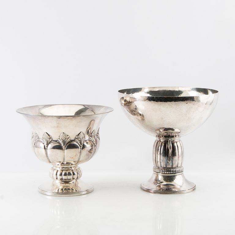 Essay bowls 2 pcs of silver plate early 20th century.