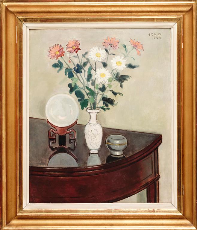 Einar Jolin, Still life with flowers.