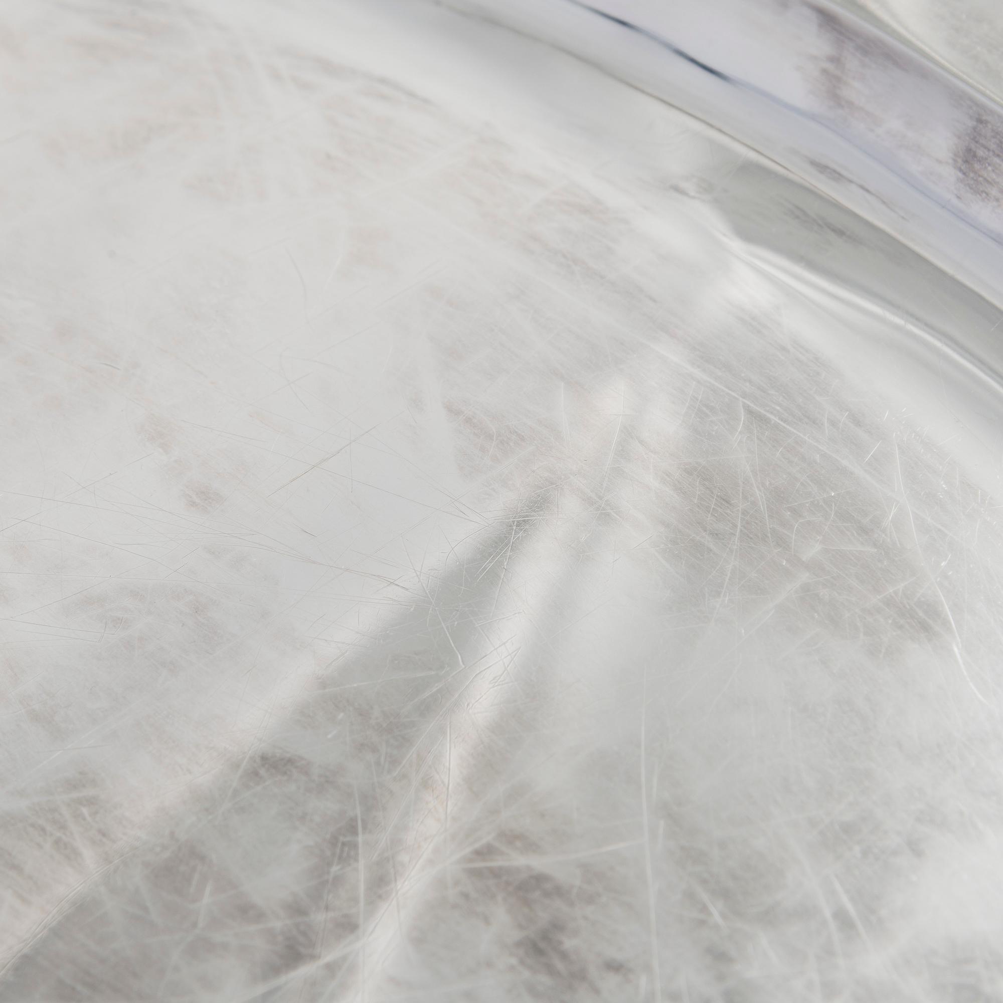 A Jezler silver platter, Switzerland mid-20th century.