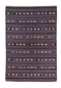 328. Barbro Nilsson, a carpet, "Blåbär, mörk", tapestry weave, ca 221 x 150,5 cm, signed AB MMF BN.