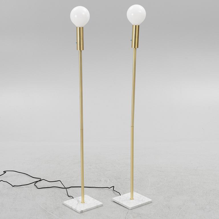 Floor lamps, a pair, LampGustaf., period.