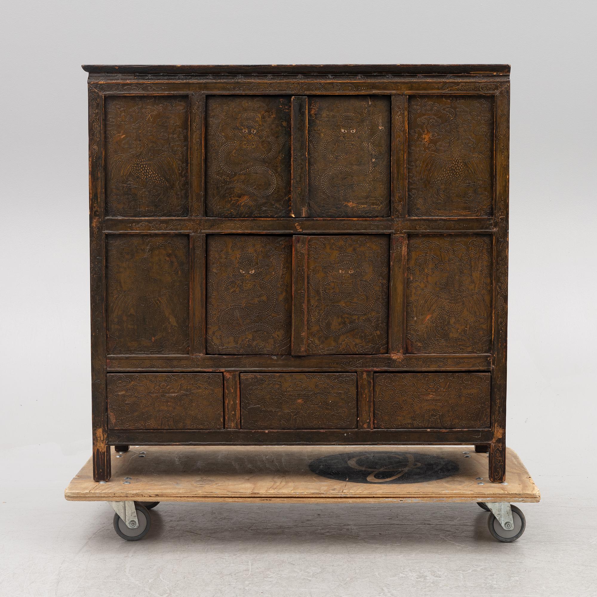 A cabinet, Mongolia, 20th century.