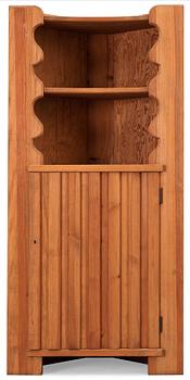 Axel Einar Hjorth, An Axel Einar Hjorth stained pine corner cabinet, NK 1940's.