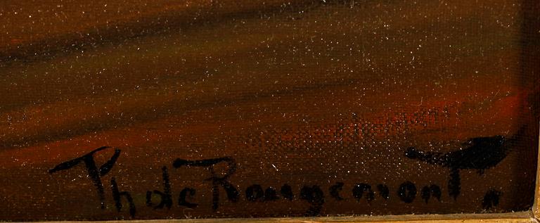 PHILIPPE DE ROUGEMONT, olja på duk, signerad.
