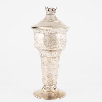 A Swedish Silver Lided Cup, mark of K Anderson, Stockholm 1908.