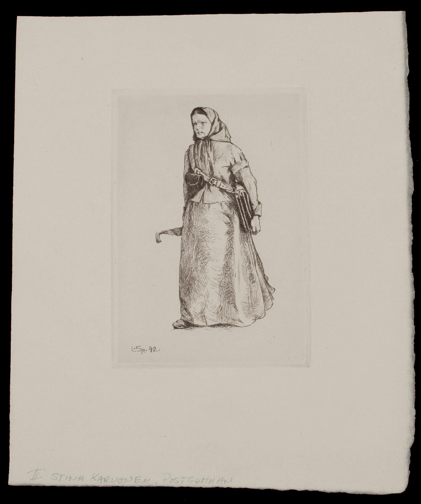 LOUIS SPARRE, etsningar, 8 st, signerade i plåten.