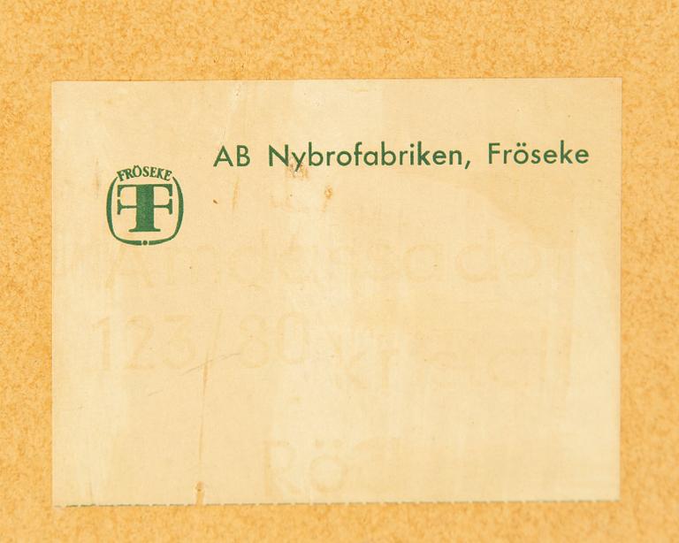 L-G Nilsson, speglar, 2 st, "Ambassadör" samt "Karneval", AB Nybrofabriken, Fröseke, ca 1970.