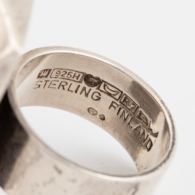 Björn Weckström, ring, silver, Lapponia 1970.