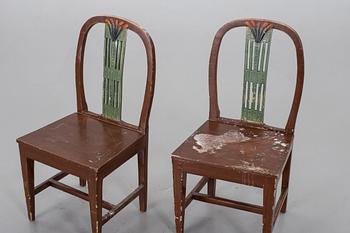 a pair of early 19th century chairs.