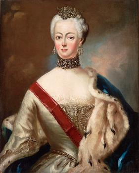 Giovanni Battista Lampi Hans efterföljd, "Kejsarinnan Katarina II av Ryssland" (1729-1796).