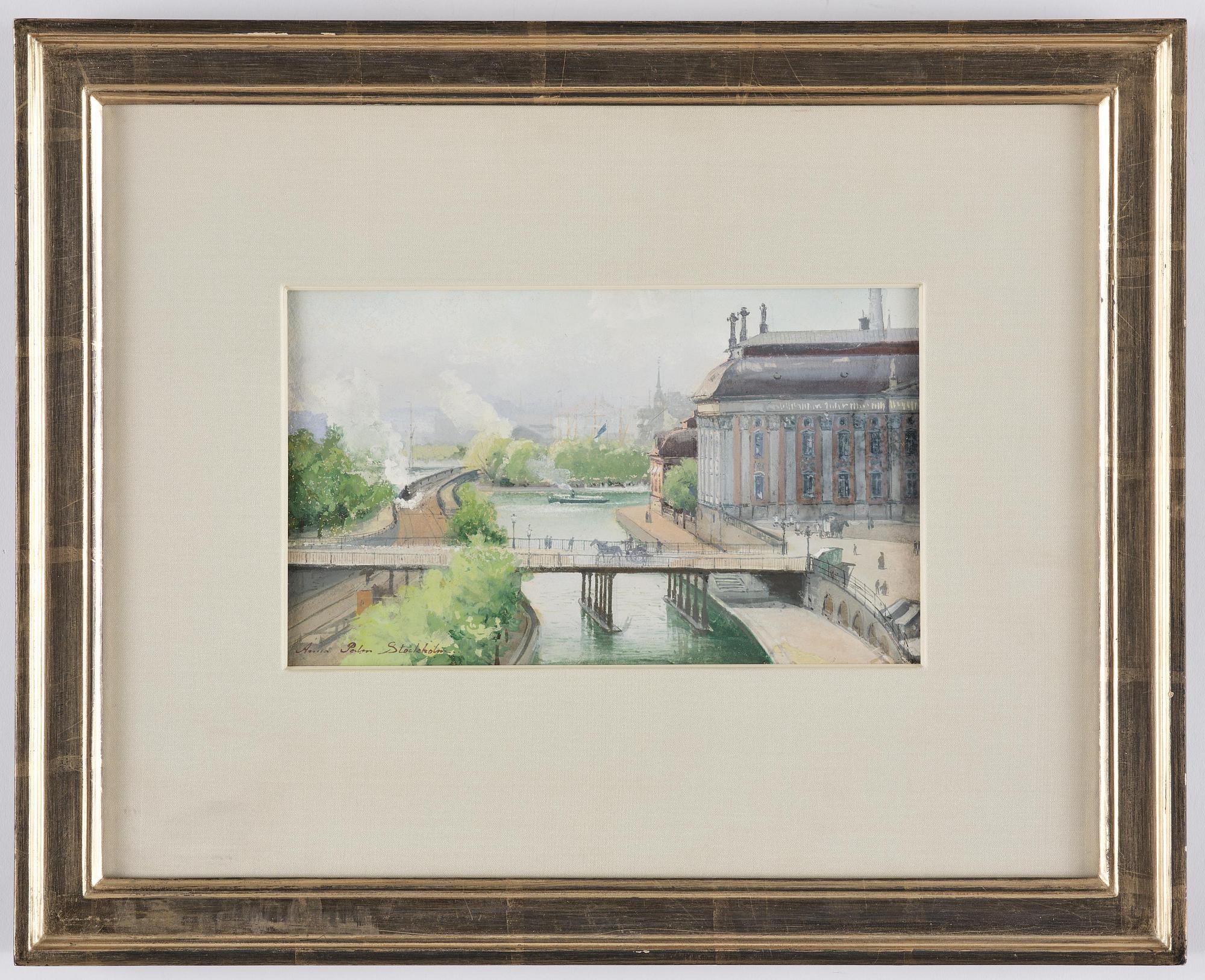 Anna Palm de Rosa, Vy mot Riddarhuset.