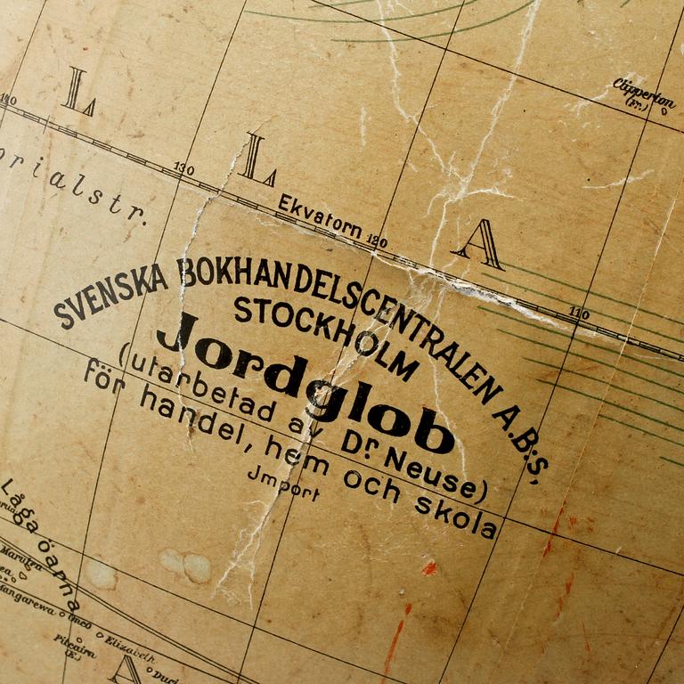 JORDGLOB, Svenska bokhandelscentralen, AB:s Stockholm, 1900-talets första hälft.