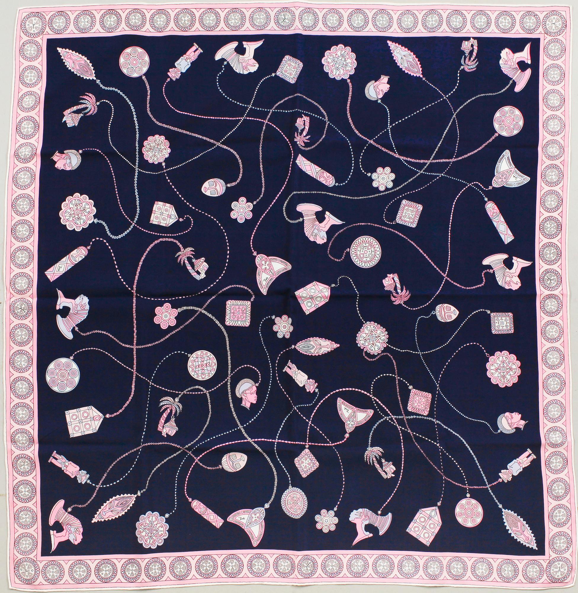 A silk scarf by Emilio Pucci.