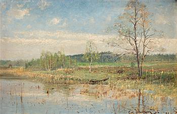 375. Carl Johansson, Spring landscape from Tuna.