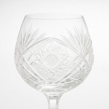 A 66-piece set of glassware, late 20th century.