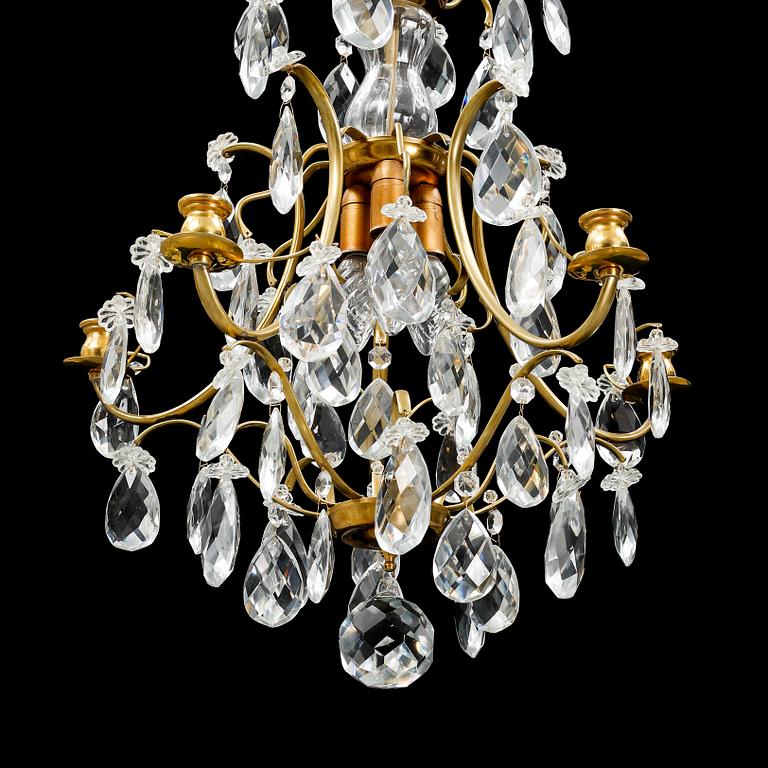 A second half of the 20th century baroque style chandeleir.