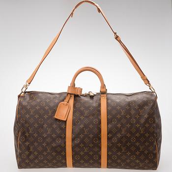 LOUIS VUITTON, Monogramcanvas Keepall 60 Bandoulière.