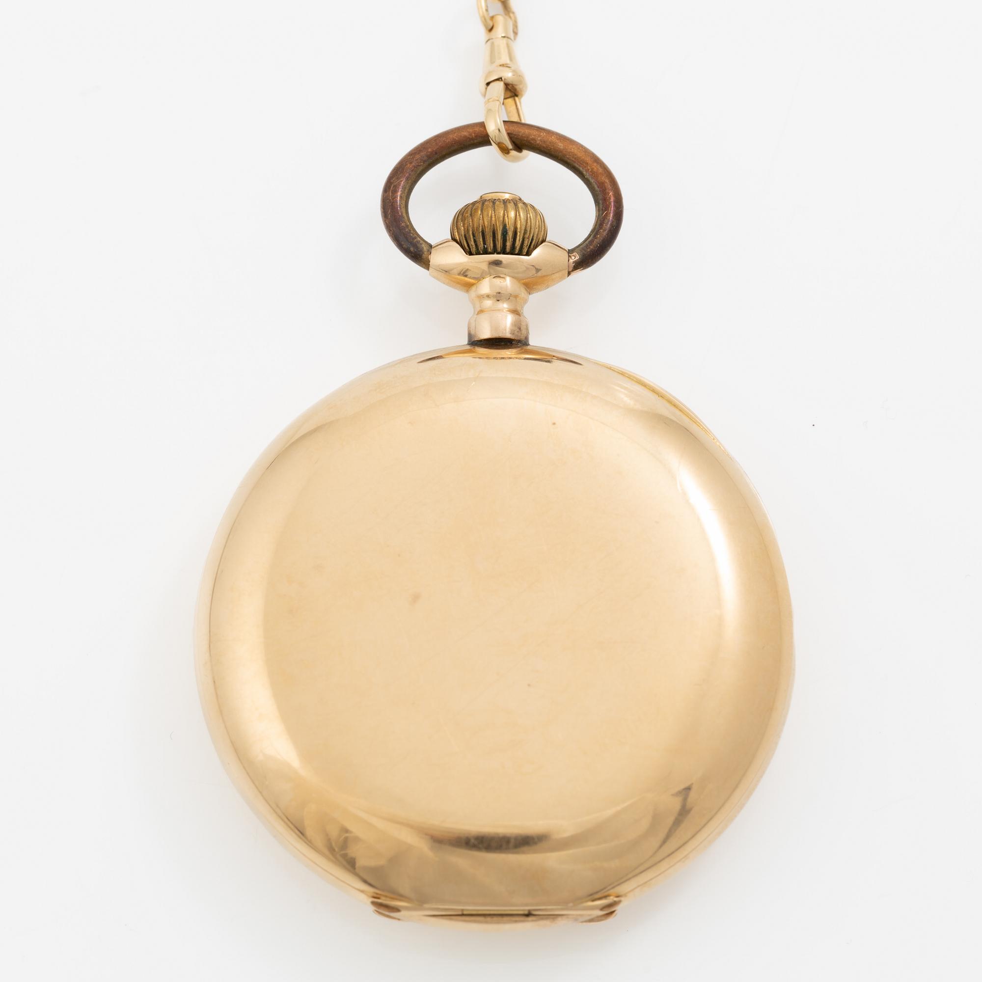 Pocket watch, hunter, 51 mm.