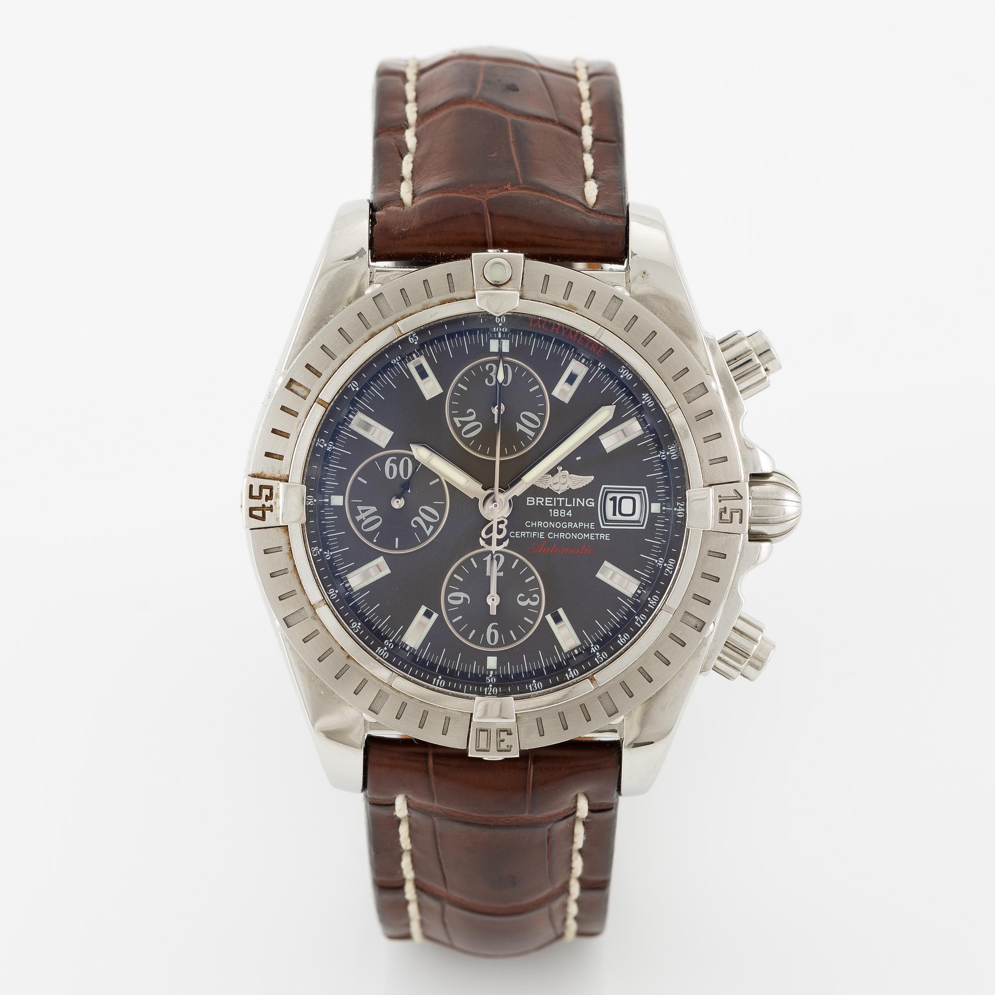Breitling, Chronomat Evolution, chronograph, wristwatch, 43.7 mm.
